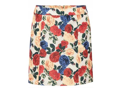 B.P.C jeansowa spódnica mini w kwiaty ^32
