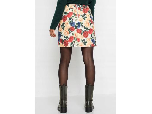 B.P.C jeansowa spódnica mini w kwiaty ^32