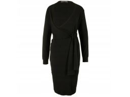 B.P.C sukienka dzianinowa czarna ciążowa i do karmienia 36/38.