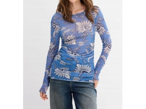 B.P.C bluzka siateczkowa niebieska we wzory r.44/46