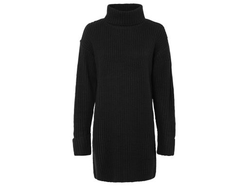 B.P.C sukienka dzianinowa czarna z golfem r.40/42