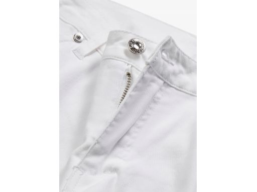 B.P.C jeansy damskie białe 7/8 ze stretchem rurki ^48