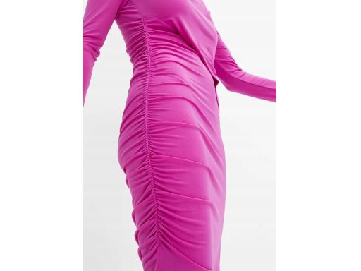 B.P.C purpurowa sukienka z marszczeniem ^44/46