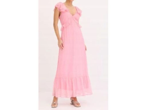 B.P.C sukienka różowa odkryte plecy z wiązaniem na plecach ^42