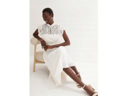 B.P.C śmietankowa suknia ślubna midi 38.