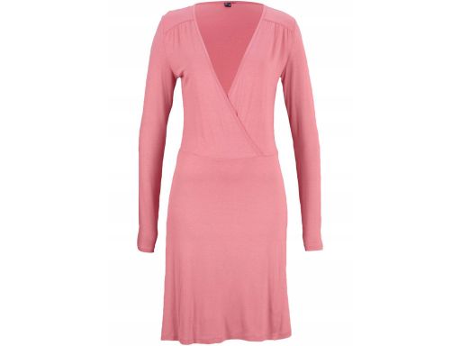 AD6459 B.P.C sukienka różowa z wiskozy 48/50.