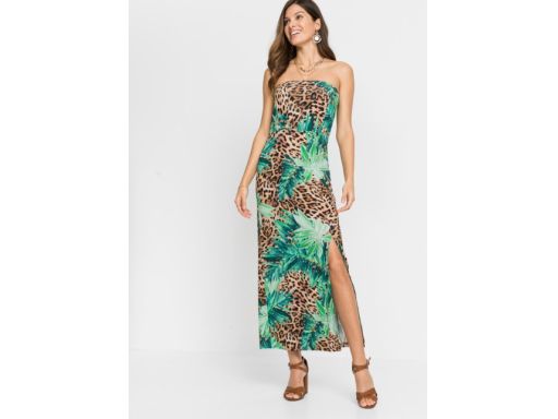 B.P.C letnia sukienka maxi nadruk leo r.36/38