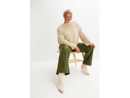 B.P.C beżowy sweter z zatrzaskami 40/42.