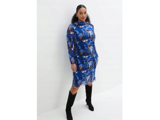 B.P.C sukienka siateczkowa midi wzory ^44/46