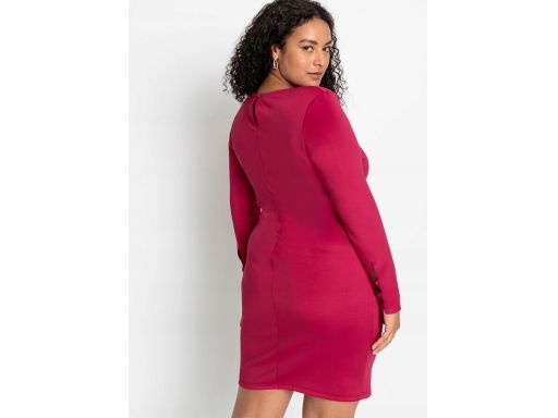 B.P.C sukienka czerwona z wycięciami ^36/38