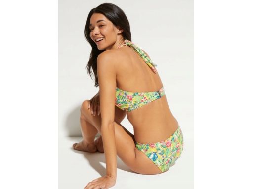 B.P.C kolorowy kostium kąpielowy bikini z wiązaniem na szyi 36.