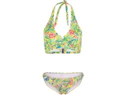 B.P.C kolorowy kostium kąpielowy bikini z wiązaniem na szyi 36.