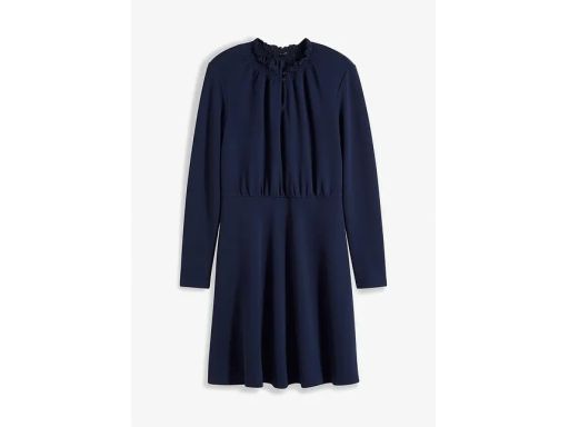 B.P.C sukienka granatowa z marszczeniem r.44/46