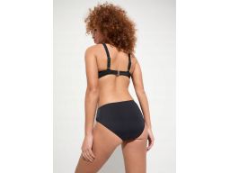 B.P.C bikini czarne trójkątne miseczki z figami r.38