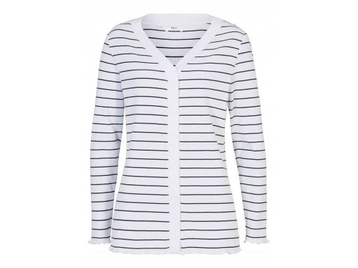B.P.C prążkowana bluzka rozpinana w paski 44/46.