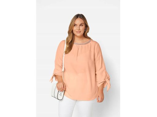 AF672 morelowa bluzka z cyrkoniami r.44