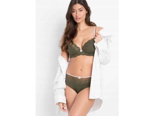 B.P.C komplet biustonosz usztywniany z fiszbinami i figi 48/50 (100D)