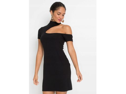 B.P.C czarna sukienka z wycięciem ^40/42