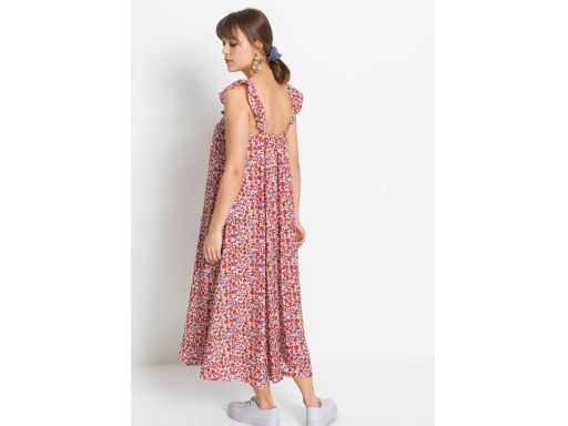 B.P.C sukienka midi ze zwrównoważonej wiskozy w kwiaty ^38