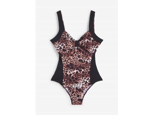 B.P.C Kostium kąpielowy czarny w cętki ^50