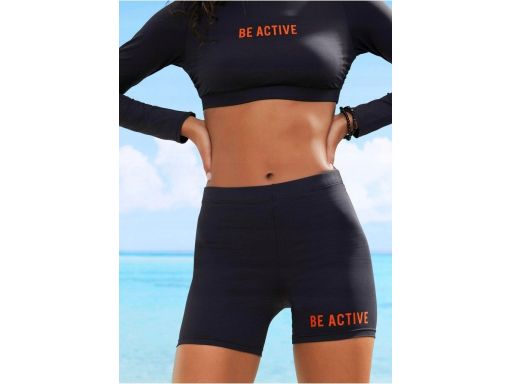 B.P.C bikini czarne szybkoschnące długi rękaw i krótki legginsy szorty