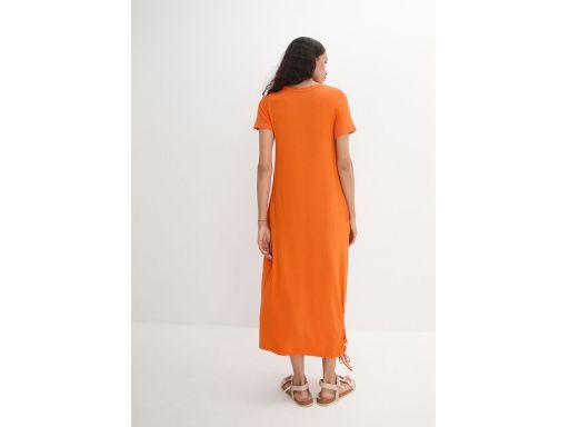 B.P.C sukienka midi shirtowa pomarańczowa z kieszeniami r.44/46