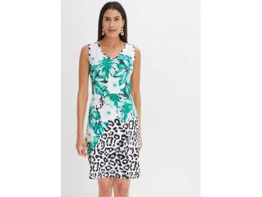B.P.C sukienka bawełniana wzorzysta 36/38.