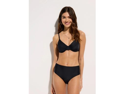 B.P.C bikini miękki miseczki na fiszbinach z figami czarne ^46(90E)