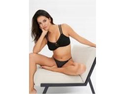 B.P.C biustonosz braletka czarny z siateczką r.90B