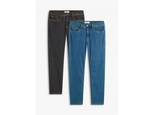 B.P.C jeansy męskie ze stretchem antacytowe refular fit ^28