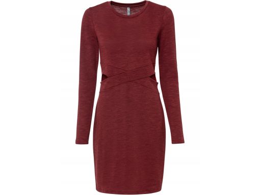 B.P.C sukienka dzianinowa cienka ołówkowa z wycięciami w pasie ^44/46