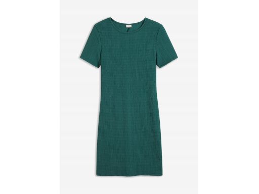 B.P.C sukienka krepowana butelkowa zieleń ołówkowa r.40/42