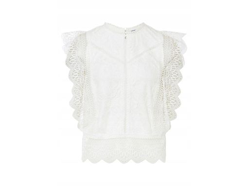 B.P.C Biała bluzka koronkowa ażurowa ^38