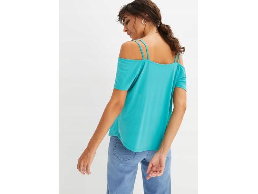 B.P.C bluzka turkusowa odkryte ramiona 36/38.