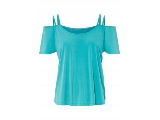 B.P.C bluzka turkusowa odkryte ramiona 36/38.