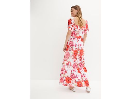 B.P.C długa sukienka shirtowa w kolorowe kwiaty r.40/42