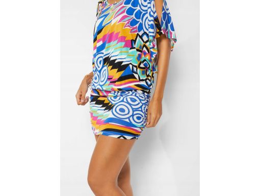 B.P.C sukienka letnia kolorowa odkryte ramiona r.44/46
