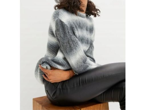 B.P.C ciepły sweter ombre cieniowany z wełną 48/50.