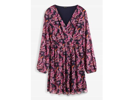 B.P.C sukienka z siateczki w kwiaty 32/34.