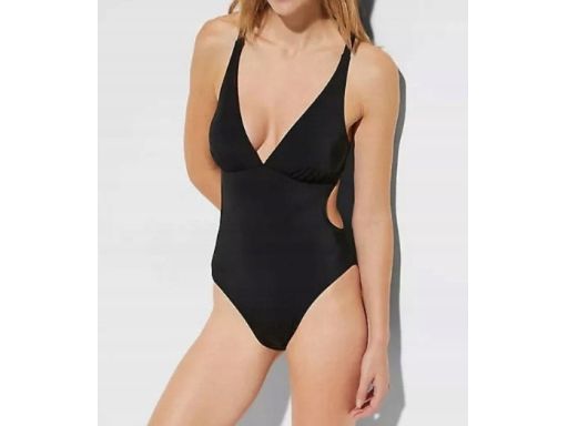 B.P.C kostium jednoczęściowy czarny sexy wycięcia r.40