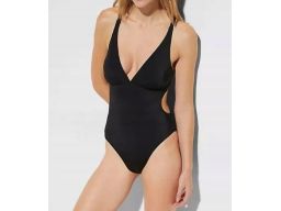 B.P.C kostium jednoczęściowy czarny sexy wycięcia r.40