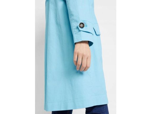 B.P.C niebieski płaszcz damski z odpinanym kapturem 40