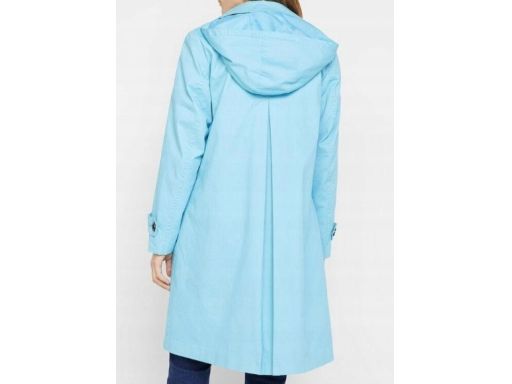 B.P.C niebieski płaszcz damski z odpinanym kapturem 40
