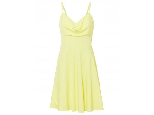B.P.C sukienka limonka z lejącym dekoltem r.38