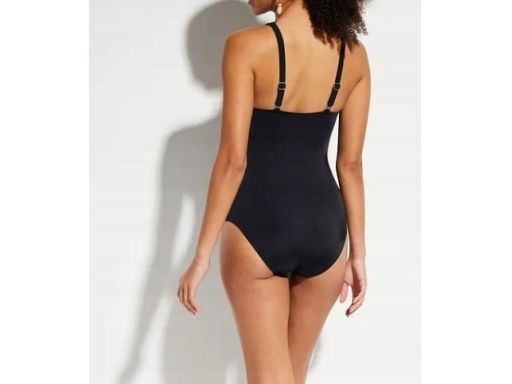 B.P.C. kostium kąpielowy modelujący czarny z siateczką r.44