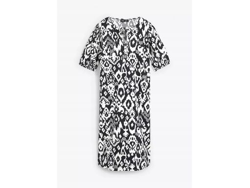 B.P.C sukienka midi z wiązaniem we wzory r.50