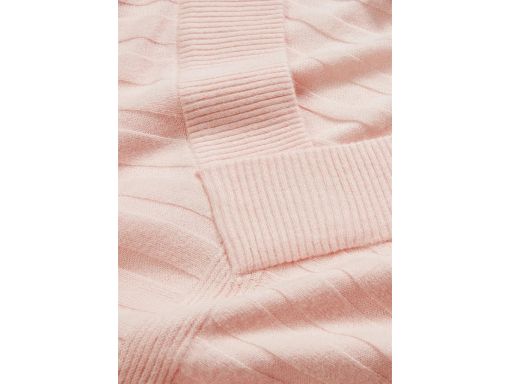 B.P.C jasnoróżowy sweterek oversize z dłuższym tyłem prążkowany r.40/4