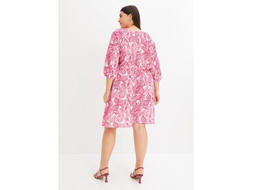 B.P.C sukienka wzorzysta biała w różowe wzory ^42