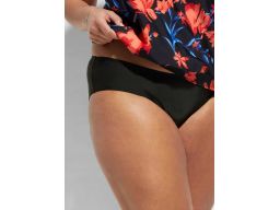 B.P.C tankini czarne w kolorowe kwiaty z czarnymi figami r.46