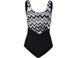 B.P.C kostium jednoczęściowy czarny z falbaną 40